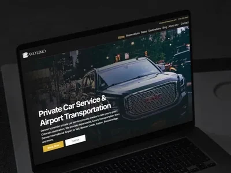 Avo Limo web design
